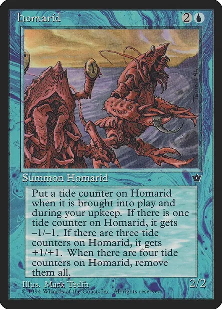 Homarid, Magic card FEM 19c — Fallen Empires set