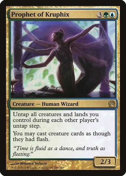 Prophet of Kruphix, Magic card THS 199 — Theros set