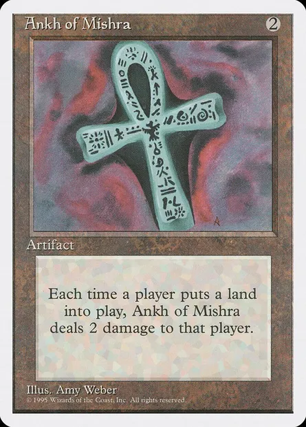 Ankh de Mishra, carte Magic 4ED 294 — extension Quatrième Edition