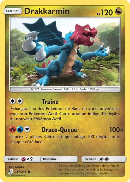 Drakkarmin, carte Pokémon UNM 157 — extension Harmonie des Esprits