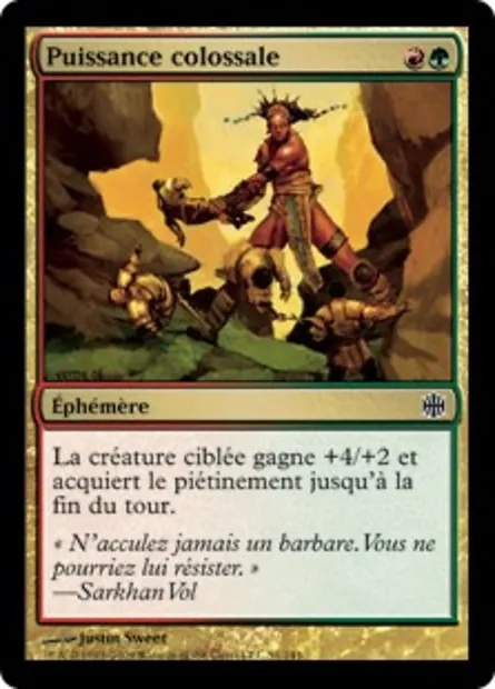 Puissance colossale, carte Magic ARB 51 — extension La Renaissance d'Alara