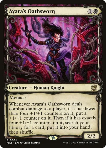 Ayara's Oathsworn, Magic card MAT 61 — March of the Machine: The Aftermath set