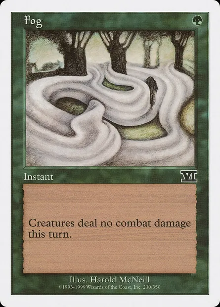 Fog, Magic card 6ED 230 — Classic Sixth Edition set