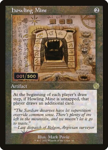 Howling Mine, Magic card BRR 83z — The Brothers' War Retro Artifacts set