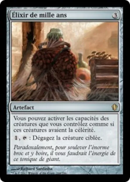 Élixir de mille ans, carte Magic C13 266 — extension Commander 2013