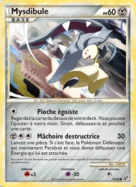 Mysdibule, carte Pokémon UD 56 — extension Indomptable