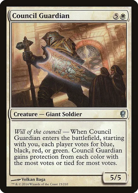 Council Guardian, Magic card CNS 15 — Conspiracy set