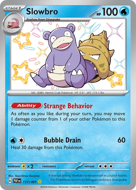 Slowbro, Pokémon card PAF 117 — Paldean Fates set