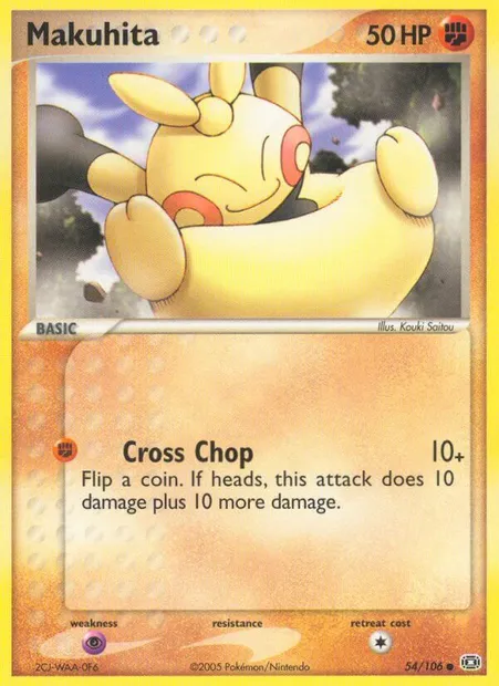 Makuhita, Pokémon card EM 54 — Emerald set