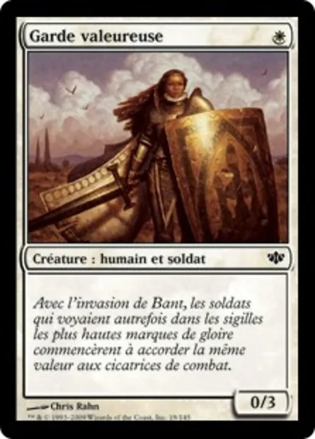 Garde valeureuse, carte Magic CON 19 — extension Conflux