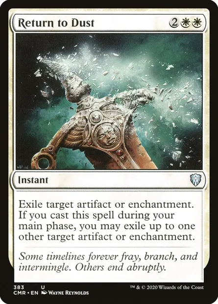 Return to Dust, Magic card CMR 383 — Commander Legends set