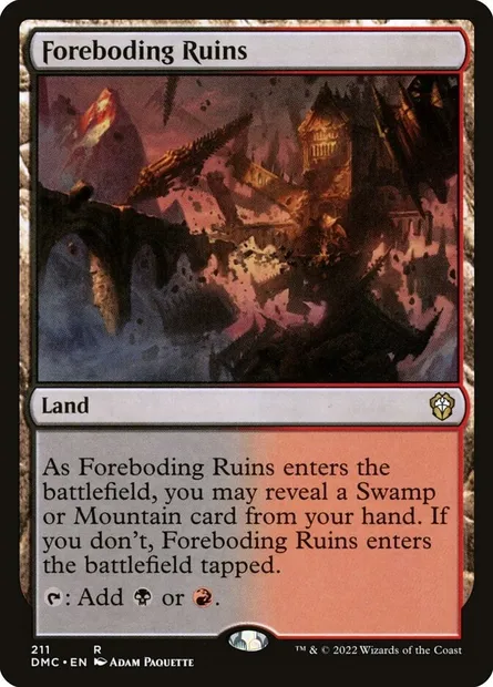 Foreboding Ruins, Magic card DMC 211 — Dominaria United Commander set