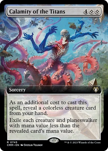 Calamity of the Titans, Magic card CMM 745 — Commander Masters set