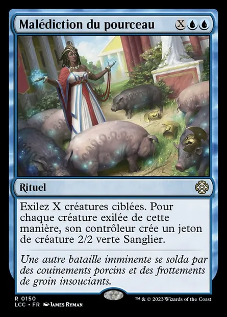 Malédiction du pourceau, carte Magic LCC 150 — extension The Lost Caverns of Ixalan Commander