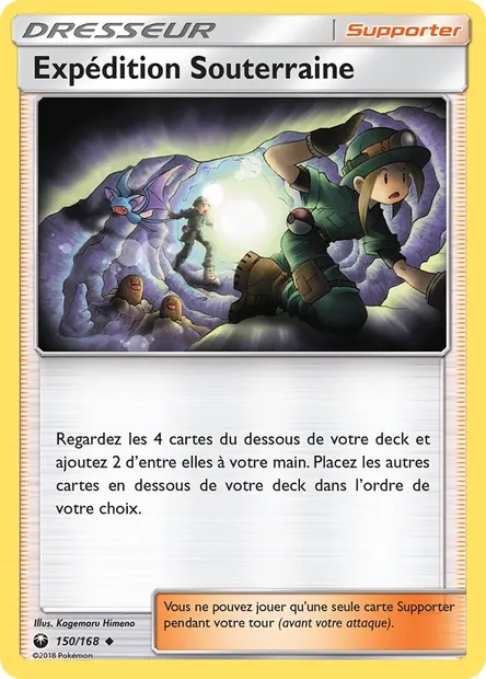 Expédition Souterraine, carte Pokémon CES 150 — extension Tempête Céleste