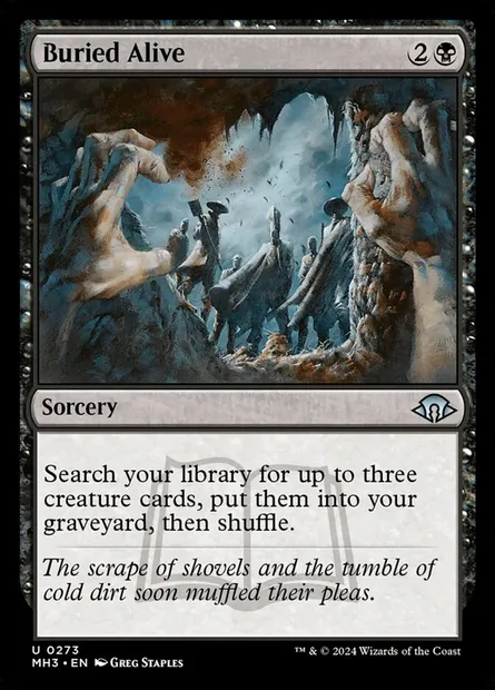 Buried Alive, Magic card MH3 273 — Modern Horizons 3 set