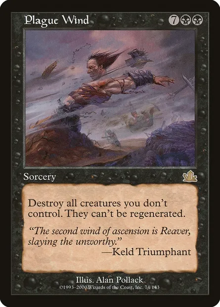 Vent de peste, carte Magic PCY 74 — extension Prophétie