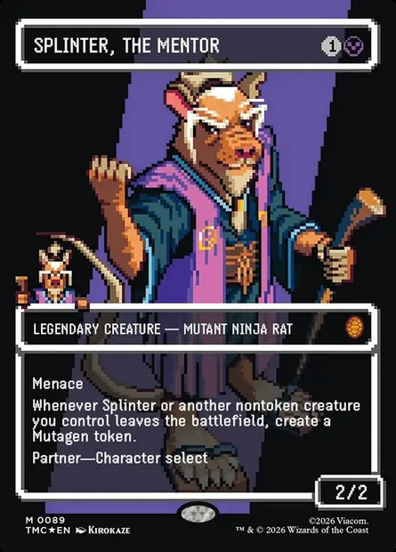 Splinter, the Mentor, Magic card TMC 89 — Teenage Mutant Ninja Turtles Eternal set