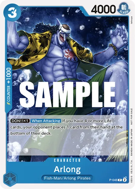 Arlong, carte One Piece P-048 — extension Carte promo