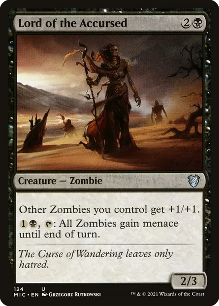 Lord of the Accursed, Magic card MIC 124 — Midnight Hunt Commander set
