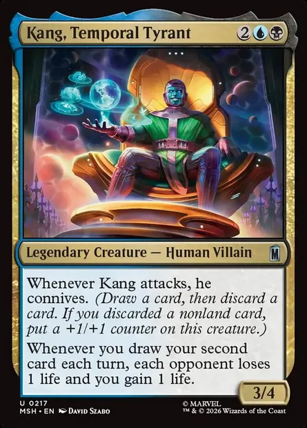 Kang, Temporal Tyrant, Magic card MSH 217 — Marvel Super Heroes set