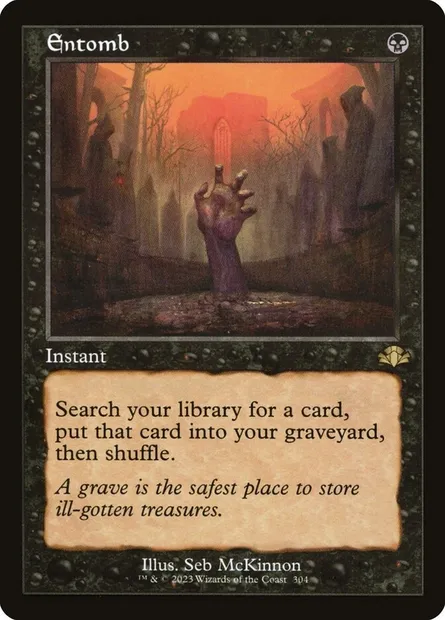 Entomb, Magic card DMR 304 — Dominaria Remastered set