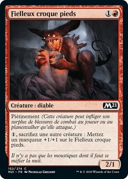 Fielleux croque pieds, carte Magic M21 152 — extension Core Set 2021