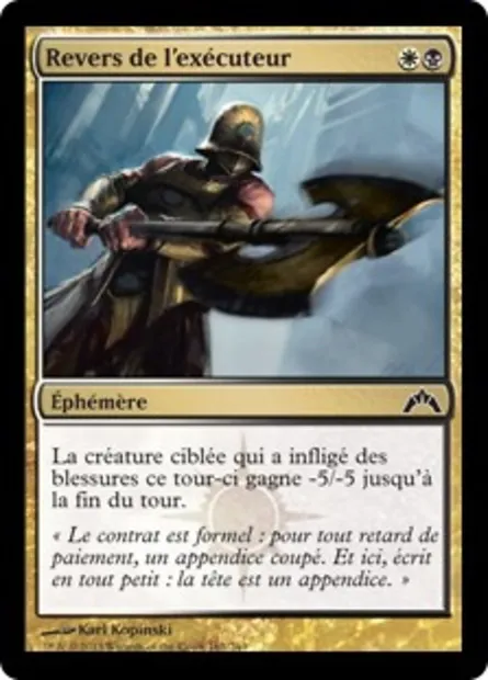 Revers de l'exécuteur, carte Magic GTC 161 — extension Insurrection