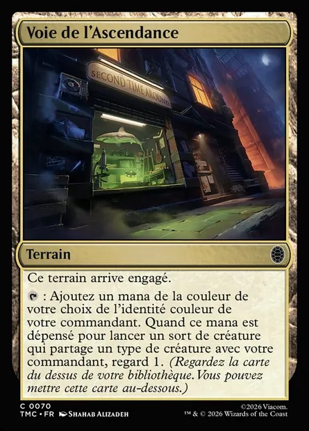 Voie de l'Ascendance, carte Magic TMC 70 — extension Teenage Mutant Ninja Turtles Eternal