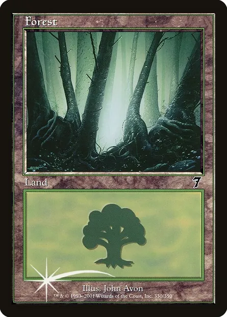 Forêt, carte Magic 7ED 330★ — extension Septième Edition