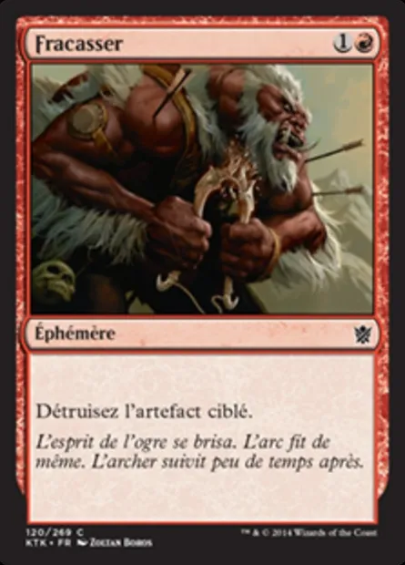 Fracasser, carte Magic KTK 120 — extension Les Khans de Tarkir