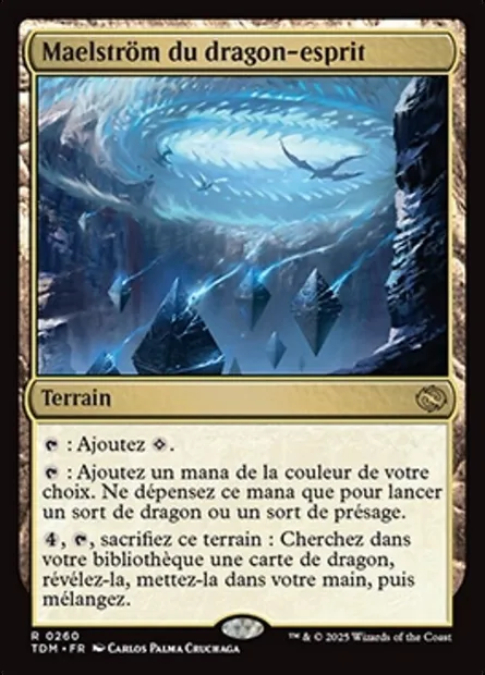 Maelström du dragon-esprit, carte Magic TDM 260 — extension Tarkir: Dragonstorm
