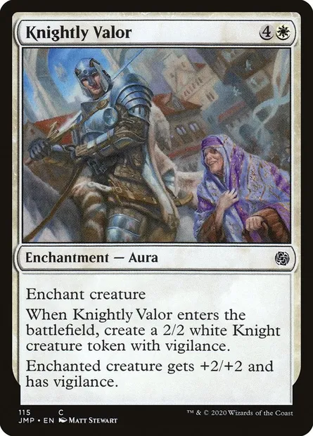 Knightly Valor, Magic card JMP 115 — Jumpstart set