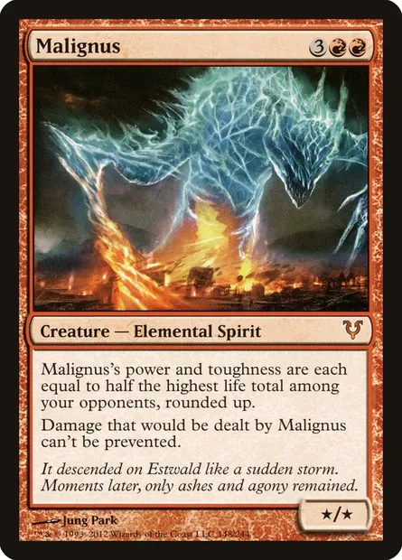 Malignus, Magic card AVR 148 — Avacyn Restored set