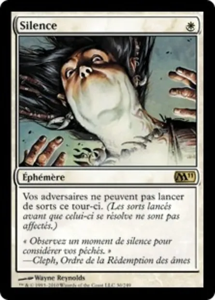 Silence, carte Magic M11 30 — extension Magic 2011