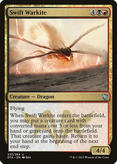 Swift Warkite, Magic card DTK 233 — Dragons of Tarkir set