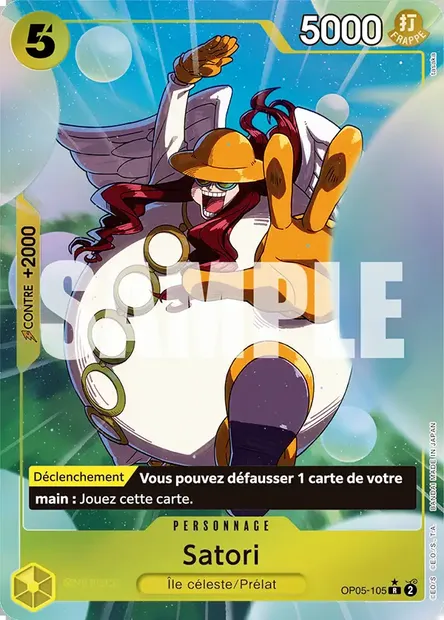 Satori, carte One Piece OP05-105 — extension AWAKENING OF THE NEW ERA
