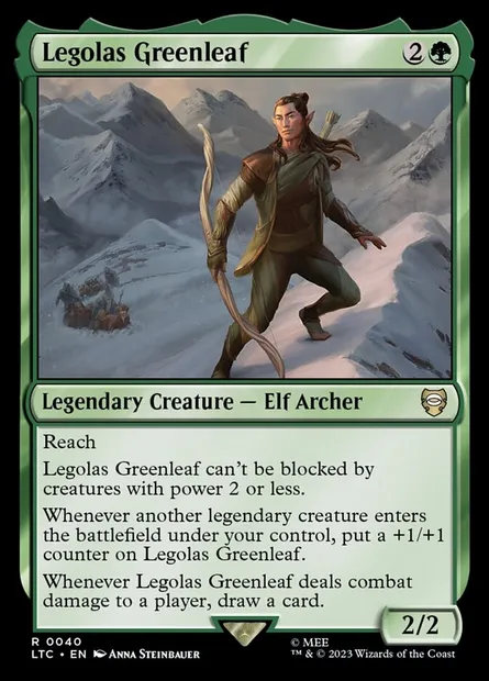 Legolas Greenleaf, Magic card LTC 40 — Tales of Middle-earth Commander set