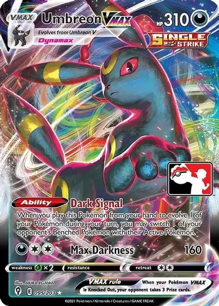 Umbreon VMAX, Pokémon card PPS 095 — Play! Pokémon Prize Pack Series set