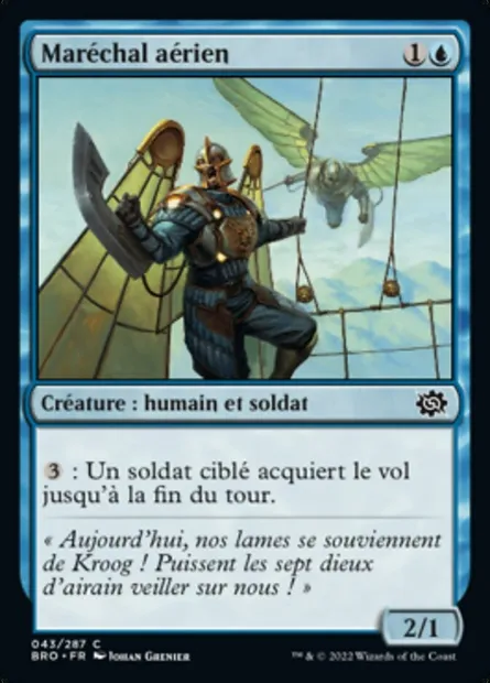 Maréchal aérien, carte Magic BRO 43 — extension La Guerre Fratricide