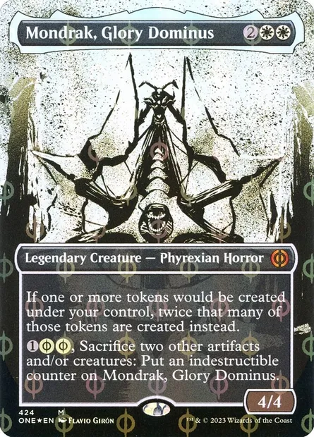 Mondrak, Glory Dominus, Magic card ONE 424 — Phyrexia: All Will Be One set