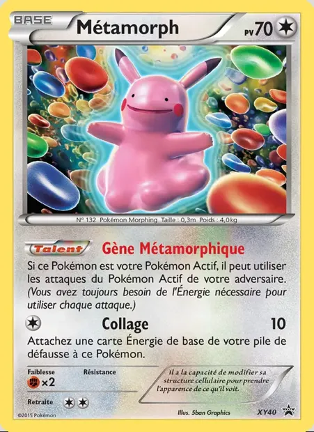 Métamorph, carte Pokémon XY 40 — extension Promo XY