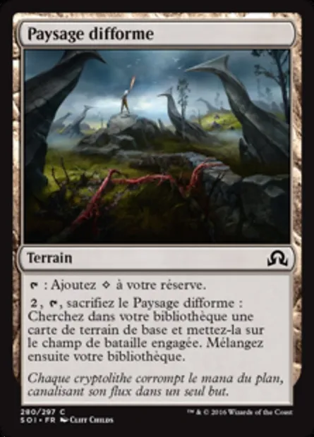 Paysage difforme, carte Magic SOI 280 — extension Ténèbres sur Innistrad