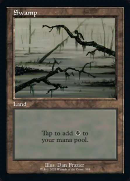 Swamp, Magic card 30A 588 — 30th Anniversary Edition set