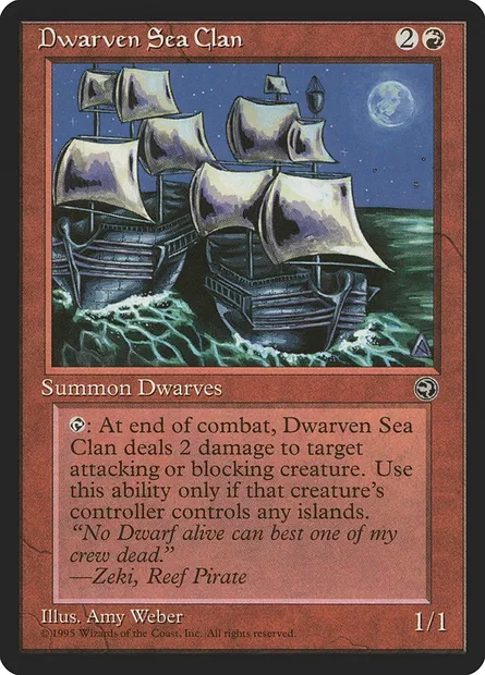 Dwarven Sea Clan, Magic card HML 71 — Homelands set