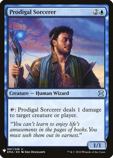 Sorcier sybarite, carte Magic PLST EMA-67 — extension The List