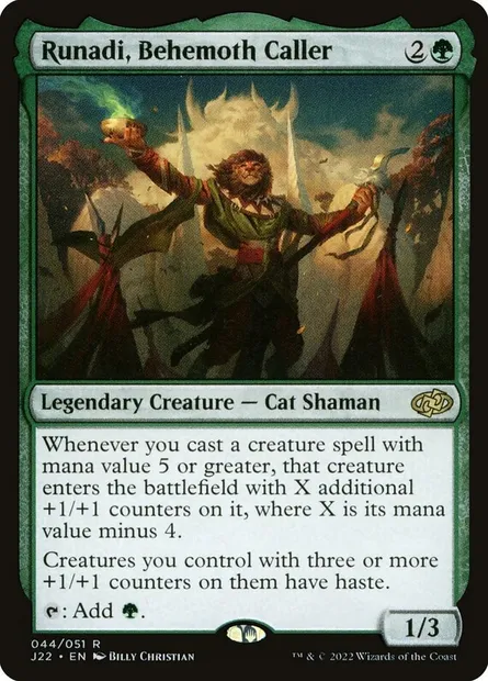Runadi, Behemoth Caller, Magic card J22 44 — Jumpstart 2022 set