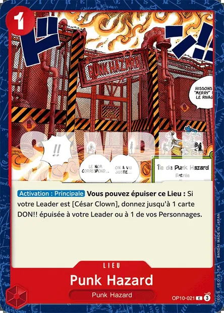 Punk Hazard, carte One Piece OP10-021 — extension SANG ROYAL