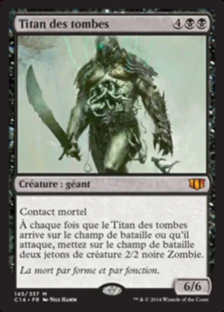 Titan des tombes, carte Magic C14 145 — extension Commander 2014