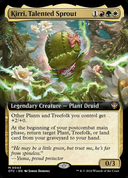 Kirri, Talented Sprout, Magic card OTC 43 — Outlaws of Thunder Junction Commander set